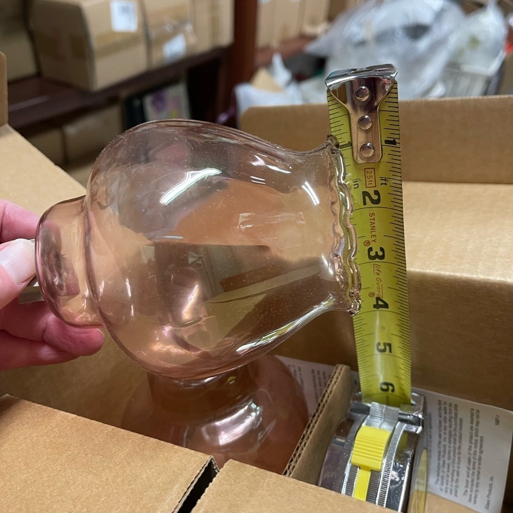 Home Interiors set of 4 Dusty Pink clear Votive Holders
